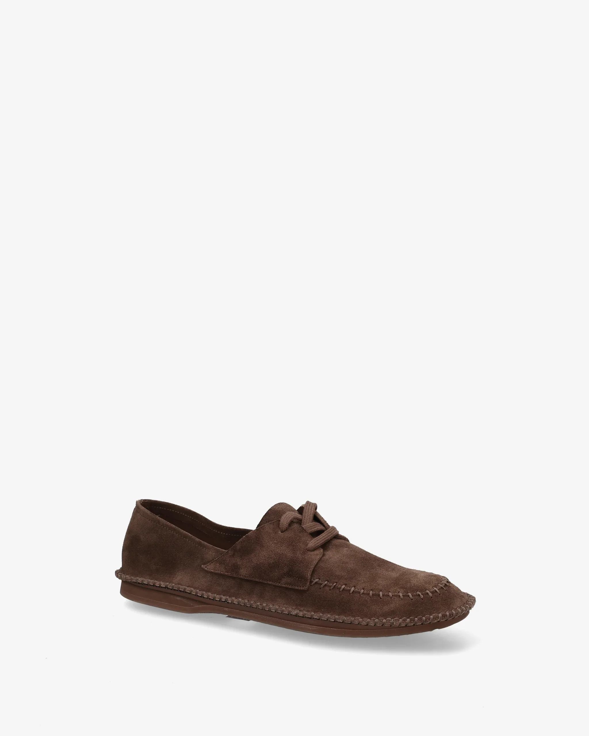Brown Deconstructed Suede Lace Up Shoe Brown Deconstructed Suede Lace Up Shoe