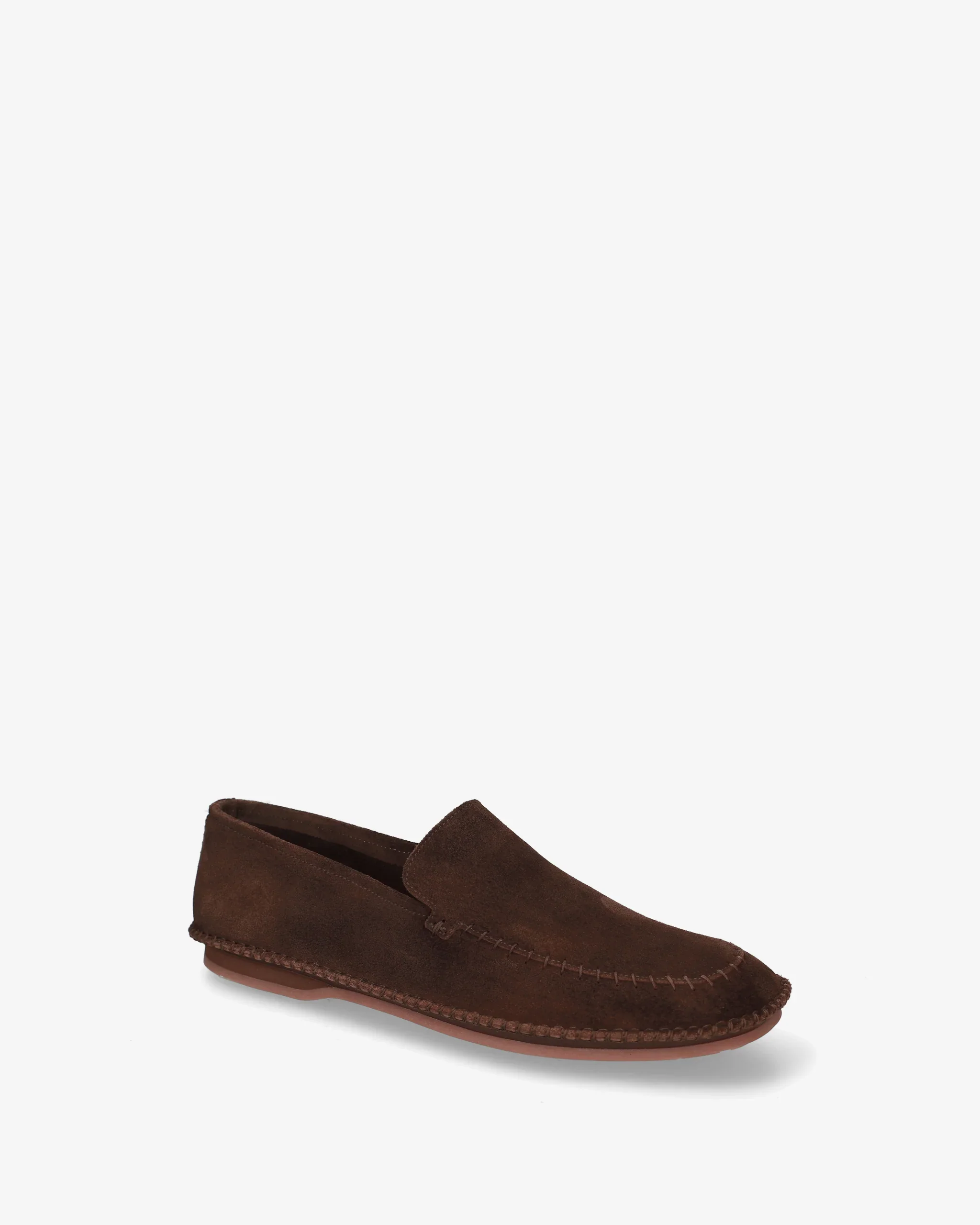 Brown Structured Suede Loafers Brown Structured Suede Loafers
